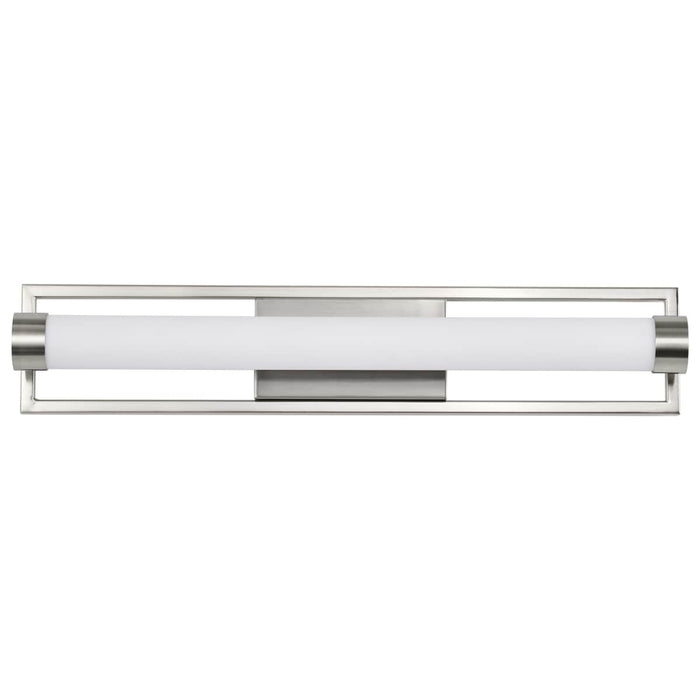 Vanity Nuvo 62-1542 Canal Medium Vanity - LED - Brushed Nickel Finish - White Acrylic Lens Nuvo