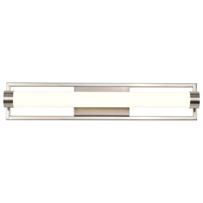 Vanity Nuvo 62-1542 Canal Medium Vanity - LED - Brushed Nickel Finish - White Acrylic Lens Nuvo