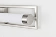 Vanity Nuvo 62-1542 Canal Medium Vanity - LED - Brushed Nickel Finish - White Acrylic Lens Nuvo