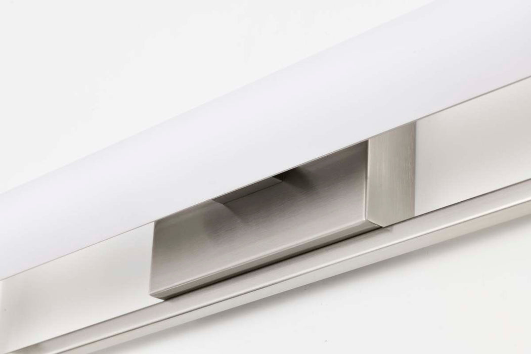 Vanity Nuvo 62-1542 Canal Medium Vanity - LED - Brushed Nickel Finish - White Acrylic Lens Nuvo