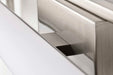 Vanity Nuvo 62-1542 Canal Medium Vanity - LED - Brushed Nickel Finish - White Acrylic Lens Nuvo