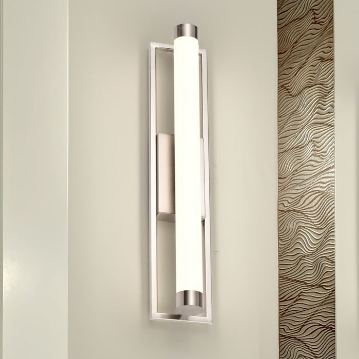 Vanity Nuvo 62-1542 Canal Medium Vanity - LED - Brushed Nickel Finish - White Acrylic Lens Nuvo