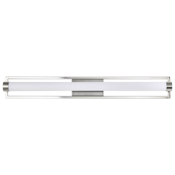 Vanity Nuvo 62-1543 Canal Large Vanity - LED - Brushed Nickel Finish - White Acrylic Lens Nuvo