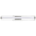 Vanity Nuvo 62-1543 Canal Large Vanity - LED - Brushed Nickel Finish - White Acrylic Lens Nuvo