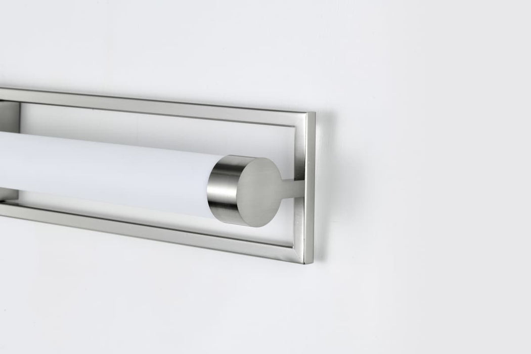 Vanity Nuvo 62-1543 Canal Large Vanity - LED - Brushed Nickel Finish - White Acrylic Lens Nuvo