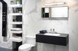 Vanity Nuvo 62-1543 Canal Large Vanity - LED - Brushed Nickel Finish - White Acrylic Lens Nuvo