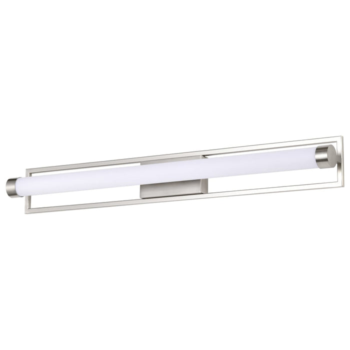 Vanity Nuvo 62-1543 Canal Large Vanity - LED - Brushed Nickel Finish - White Acrylic Lens Nuvo
