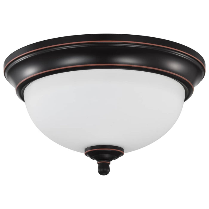Flush Mount Nuvo 62-1557 Center Lock 11 Inch LED Flush Mount - 19 Watt - 3000K - Mahogany Bronze Finish - Frosted Glass Nuvo