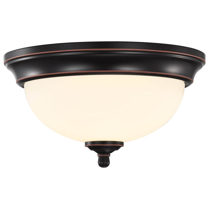Flush Mount Nuvo 62-1557 Center Lock 11 Inch LED Flush Mount - 19 Watt - 3000K - Mahogany Bronze Finish - Frosted Glass Nuvo