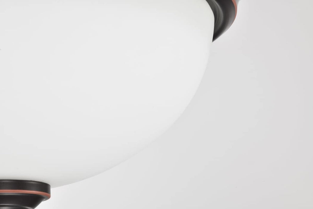 Flush Mount Nuvo 62-1557 Center Lock 11 Inch LED Flush Mount - 19 Watt - 3000K - Mahogany Bronze Finish - Frosted Glass Nuvo