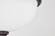Flush Mount Nuvo 62-1557 Center Lock 11 Inch LED Flush Mount - 19 Watt - 3000K - Mahogany Bronze Finish - Frosted Glass Nuvo