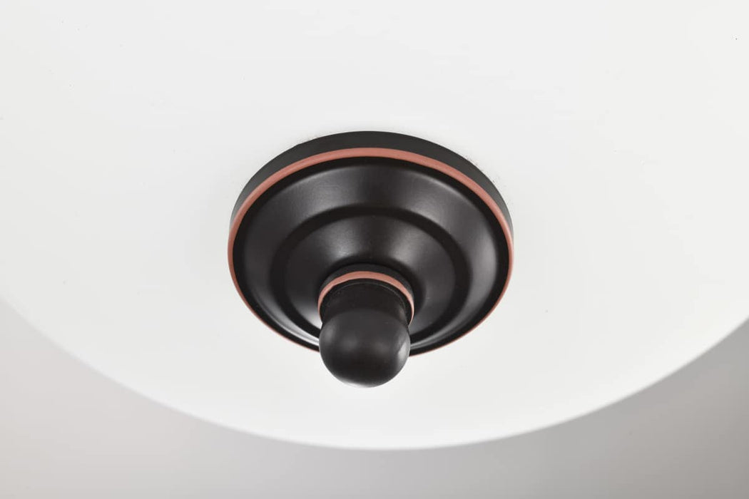Flush Mount Nuvo 62-1557 Center Lock 11 Inch LED Flush Mount - 19 Watt - 3000K - Mahogany Bronze Finish - Frosted Glass Nuvo