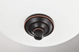 Flush Mount Nuvo 62-1557 Center Lock 11 Inch LED Flush Mount - 19 Watt - 3000K - Mahogany Bronze Finish - Frosted Glass Nuvo