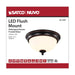 Flush Mount Nuvo 62-1557 Center Lock 11 Inch LED Flush Mount - 19 Watt - 3000K - Mahogany Bronze Finish - Frosted Glass Nuvo