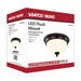 Flush Mount Nuvo 62-1557 Center Lock 11 Inch LED Flush Mount - 19 Watt - 3000K - Mahogany Bronze Finish - Frosted Glass Nuvo