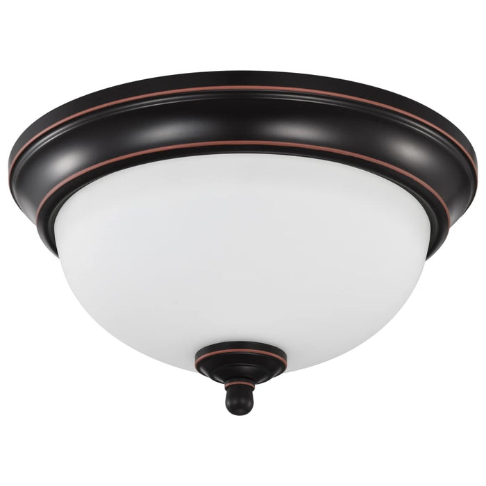 Flush Mount Nuvo 62-1557 Center Lock 11 Inch LED Flush Mount - 19 Watt - 3000K - Mahogany Bronze Finish - Frosted Glass Nuvo