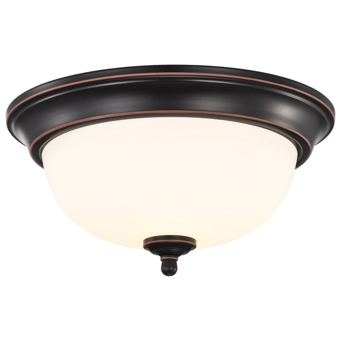 Flush Mount Nuvo 62-1558 Center Lock 13 Inch LED Flush Mount - 19 Watt - 3000K - Mahogany Bronze Finish - Frosted Glass Nuvo