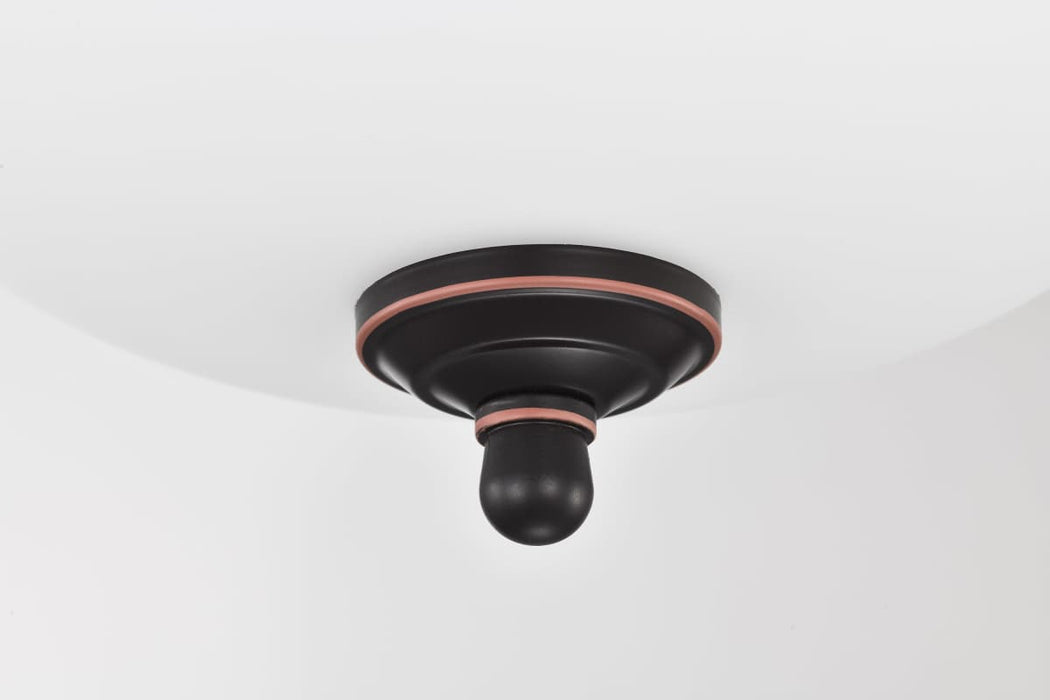 Flush Mount Nuvo 62-1558 Center Lock 13 Inch LED Flush Mount - 19 Watt - 3000K - Mahogany Bronze Finish - Frosted Glass Nuvo