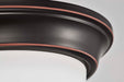 Flush Mount Nuvo 62-1558 Center Lock 13 Inch LED Flush Mount - 19 Watt - 3000K - Mahogany Bronze Finish - Frosted Glass Nuvo