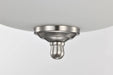 Flush Mount Nuvo 62-1560 Center Lock 13 Inch LED Flush Mount - 19 Watt - 3000K - Brushed Nickel Finish - Frosted Glass Nuvo