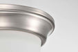 Flush Mount Nuvo 62-1560 Center Lock 13 Inch LED Flush Mount - 19 Watt - 3000K - Brushed Nickel Finish - Frosted Glass Nuvo