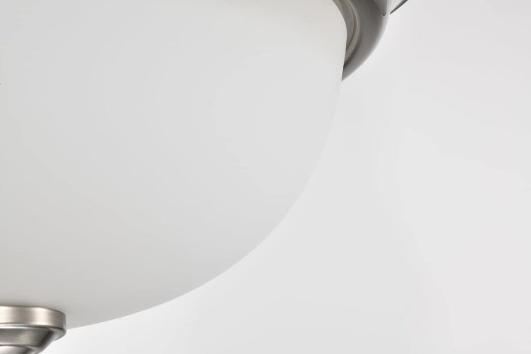Flush Mount Nuvo 62-1560 Center Lock 13 Inch LED Flush Mount - 19 Watt - 3000K - Brushed Nickel Finish - Frosted Glass Nuvo