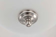 Flush Mount Nuvo 62-1560 Center Lock 13 Inch LED Flush Mount - 19 Watt - 3000K - Brushed Nickel Finish - Frosted Glass Nuvo