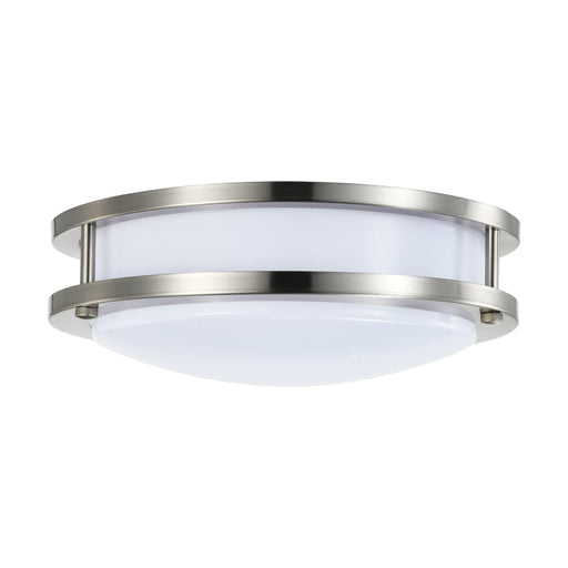 Flush Mount Nuvo 62-1561 16 Watt - 10 inch - LED Flush Mount Fixture - 3000K - Dimmable - Brushed Nickel - White Lens Nuvo