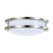 Flush Mount Nuvo 62-1561 16 Watt - 10 inch - LED Flush Mount Fixture - 3000K - Dimmable - Brushed Nickel - White Lens Nuvo