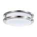 Flush Mount Nuvo 62-1561 16 Watt - 10 inch - LED Flush Mount Fixture - 3000K - Dimmable - Brushed Nickel - White Lens Nuvo