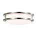 Flush Mount Nuvo 62-1561 16 Watt - 10 inch - LED Flush Mount Fixture - 3000K - Dimmable - Brushed Nickel - White Lens Nuvo