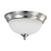 Flush Mount Nuvo 62-1562 19 Watt - 11 inch - LED Flush Mount Fixture - 3000K - Dimmable - Brushed Nickel - Frosted Glass Nuvo