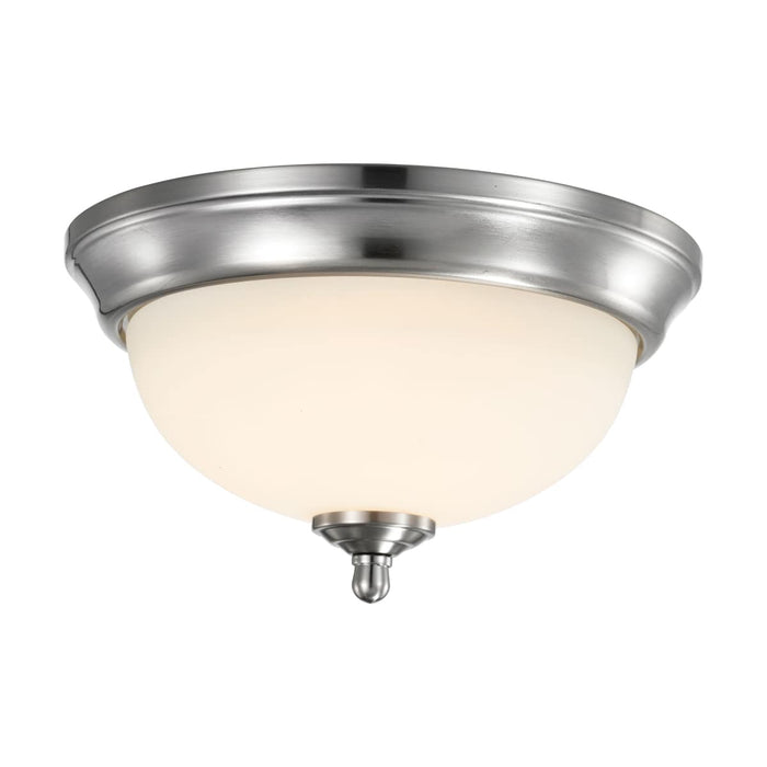 Flush Mount Nuvo 62-1562 19 Watt - 11 inch - LED Flush Mount Fixture - 3000K - Dimmable - Brushed Nickel - Frosted Glass Nuvo