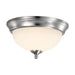 Flush Mount Nuvo 62-1562 19 Watt - 11 inch - LED Flush Mount Fixture - 3000K - Dimmable - Brushed Nickel - Frosted Glass Nuvo