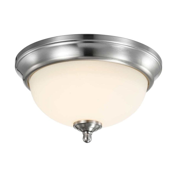 Flush Mount Nuvo 62-1562 19 Watt - 11 inch - LED Flush Mount Fixture - 3000K - Dimmable - Brushed Nickel - Frosted Glass Nuvo