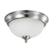 Flush Mount Nuvo 62-1562 19 Watt - 11 inch - LED Flush Mount Fixture - 3000K - Dimmable - Brushed Nickel - Frosted Glass Nuvo