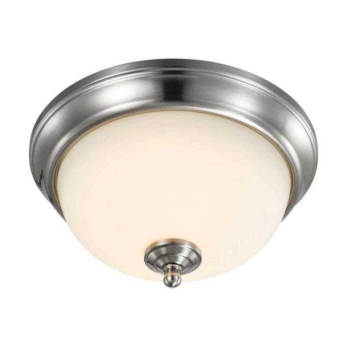 Flush Mount Nuvo 62-1562 19 Watt - 11 inch - LED Flush Mount Fixture - 3000K - Dimmable - Brushed Nickel - Frosted Glass Nuvo