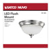 Flush Mount Nuvo 62-1562 19 Watt - 11 inch - LED Flush Mount Fixture - 3000K - Dimmable - Brushed Nickel - Frosted Glass Nuvo