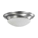 Flush Mount Nuvo 62-1563 19 Watt - 11 inch - LED Twist & Lock Flush Mount Fixture - Dimmable - Brushed Nickel - Frosted Glass Nuvo