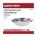 Flush Mount Nuvo 62-1563 19 Watt - 11 inch - LED Twist & Lock Flush Mount Fixture - Dimmable - Brushed Nickel - Frosted Glass Nuvo