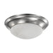 Flush Mount Nuvo 62-1563 19 Watt - 11 inch - LED Twist & Lock Flush Mount Fixture - Dimmable - Brushed Nickel - Frosted Glass Nuvo