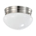 Flush Mount Nuvo 62-1564 12 Watt - 7 inch - LED Flush Mount Fixture - 3000K - Dimmable - Brushed Nickel - Frosted Glass Nuvo
