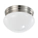 Flush Mount Nuvo 62-1564 12 Watt - 7 inch - LED Flush Mount Fixture - 3000K - Dimmable - Brushed Nickel - Frosted Glass Nuvo