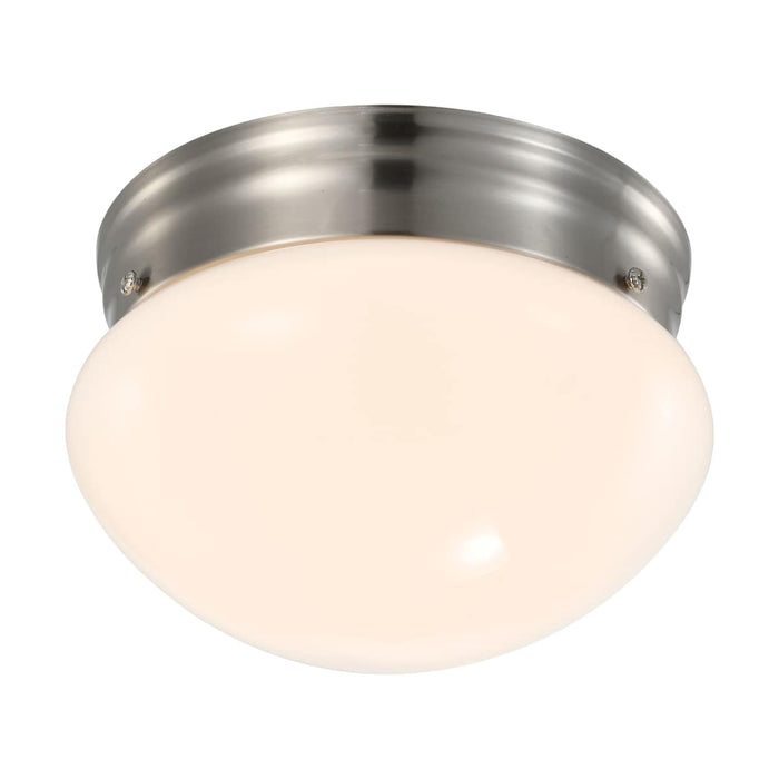 Flush Mount Nuvo 62-1564 12 Watt - 7 inch - LED Flush Mount Fixture - 3000K - Dimmable - Brushed Nickel - Frosted Glass Nuvo