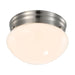 Flush Mount Nuvo 62-1564 12 Watt - 7 inch - LED Flush Mount Fixture - 3000K - Dimmable - Brushed Nickel - Frosted Glass Nuvo