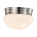 Flush Mount Nuvo 62-1564 12 Watt - 7 inch - LED Flush Mount Fixture - 3000K - Dimmable - Brushed Nickel - Frosted Glass Nuvo