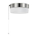 Flush Mount Nuvo 62-1566 12 Watt - 8 inch - LED Flush Mount Fixture with Pull Chain - Brushed Nickel with Frosted Glass Nuvo