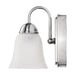 Vanity Nuvo 62-1567 8 Watt - LED 1 Light Vanity Fixture - 3000K - Brushed Nickel with Alabaster Glass Nuvo