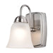 Vanity Nuvo 62-1567 8 Watt - LED 1 Light Vanity Fixture - 3000K - Brushed Nickel with Alabaster Glass Nuvo