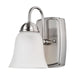Vanity Nuvo 62-1567 8 Watt - LED 1 Light Vanity Fixture - 3000K - Brushed Nickel with Alabaster Glass Nuvo
